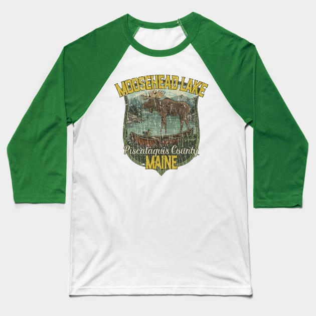 Moosehead Lake Maine 1827 Baseball T-Shirt by JCD666